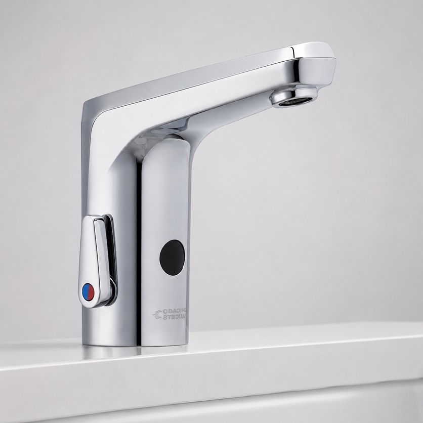 Chicago Faucets E-Tronic 80 Polished Chrome Commercial Sensor Faucet