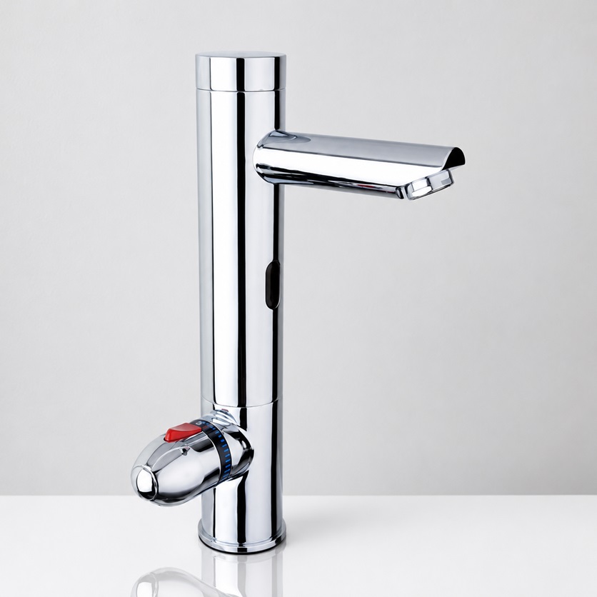 Fontana Chrome Commercial Temperature Control Automatic Sensor Faucet