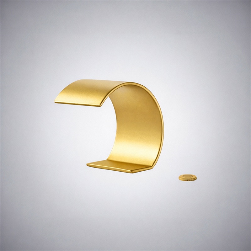 Fontana Soverato Gold Deck-Mounted Waterfall Touchless Faucet FS7948GL