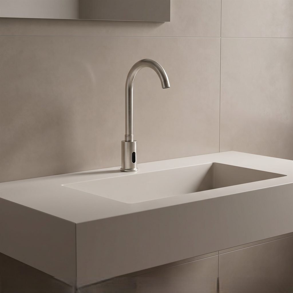 Automatic commercial sensor faucet for touchless control systems